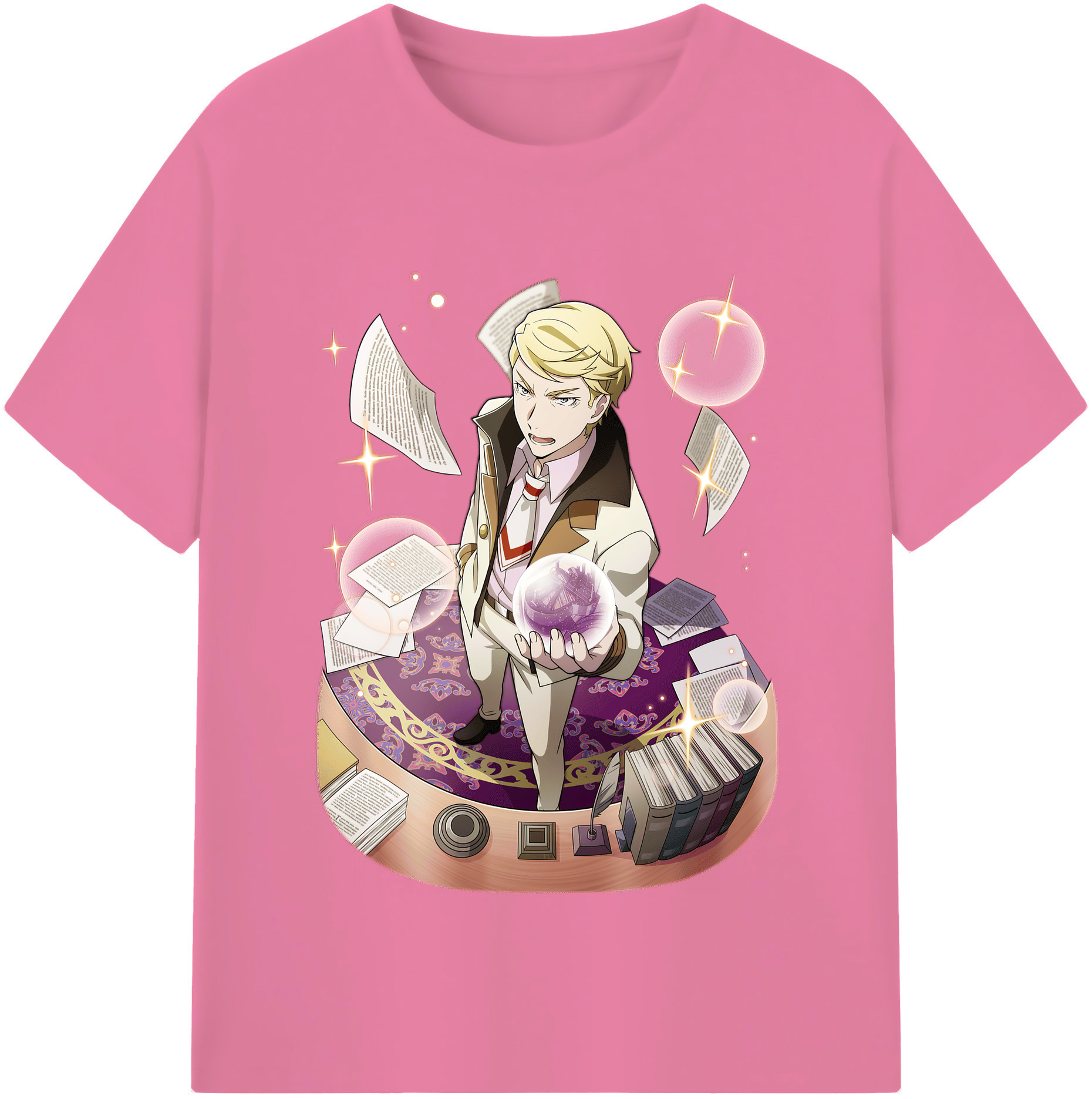 （画像用） 文豪ストレイドッグス Bungo Stray Dogs 綿100％半袖Tシャツ（フロントプリント）